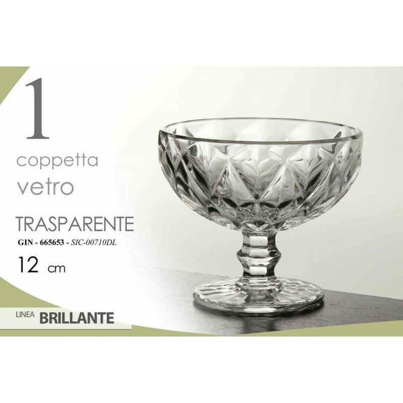 Webmarketpoint - 18x Coupe en verre pour glace macédoine restaurants cm 12