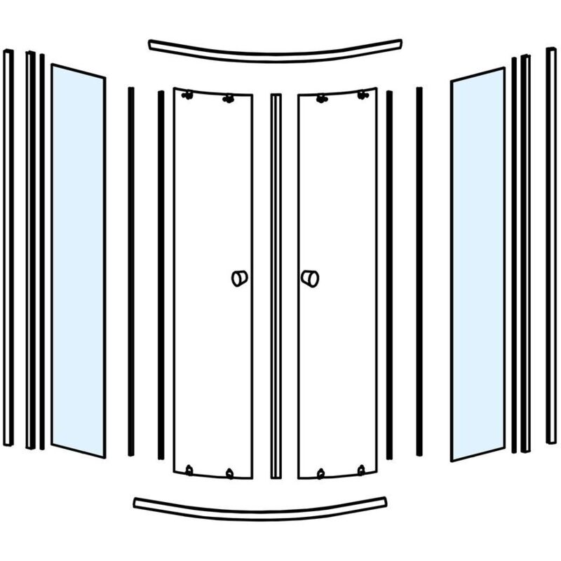 Verre HLS900 à une pièce fixe