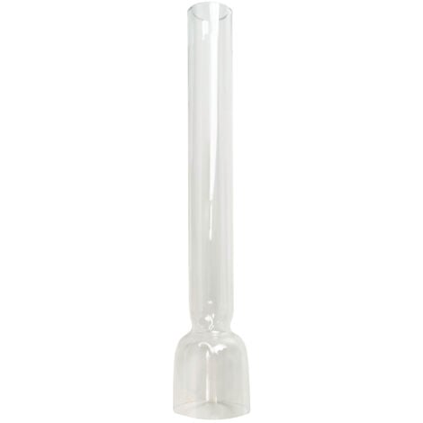 Verre Kosmos pour lampe a pétrole, verre clair translucide haut. 260mm, diam. 53mm - Tibelec