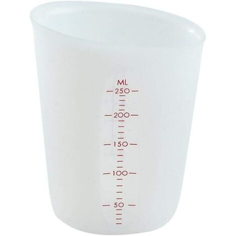 Verre Mesureur Verre Doseur Gradué Tasse à Mesurer en Silicone De Cuisine Réutilisable Tasse à Mesurer De Farine 250 ML / 500 ML pour La Cuisin,