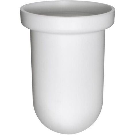 Verre pour brosse LOGO plastique blanc