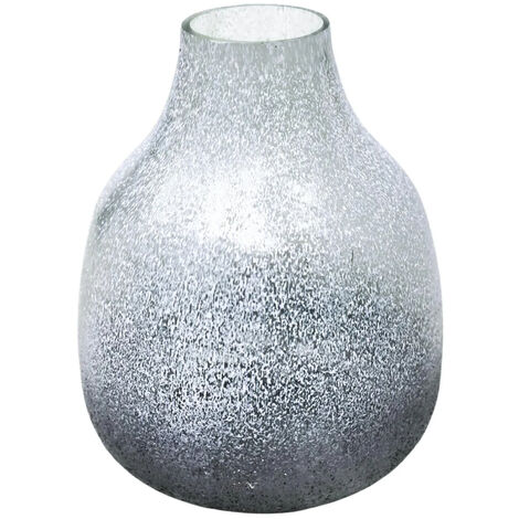 Verre Round Frosted Vase - Glass - L21 x W21 x H25 cm - Atlantic Blue