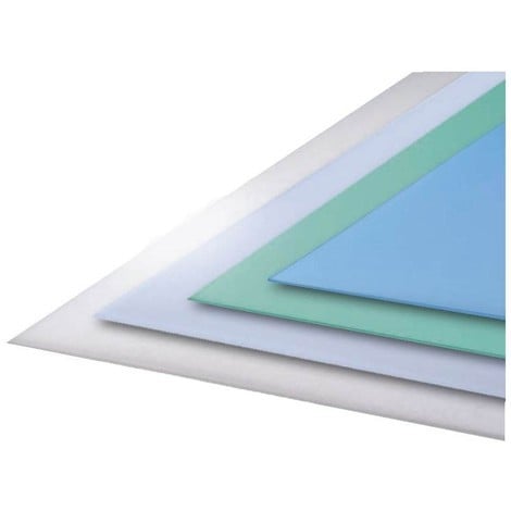 Verre synthétique dépoli bleu - Coloris - Vert, Epaisseur - 3 mm, Largeur - 100 cm, Longueur - 50 cm