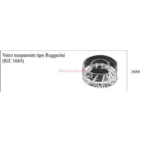Verre transparent pour tracteur RUGGERINI 1684
