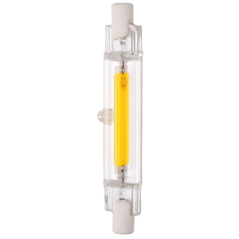 Verre Tube R7S Cob Emettrices De Lumiere Ampoule Diode 78Mm 5W Blanc Froid Ac110V Remplacer La Lampe Halogene