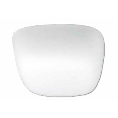 Verre vituber carré blanc opale 25cm LB 529666