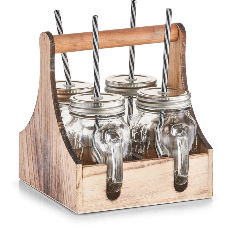 Zeller - Verres à boire avec boîte de transport pratique