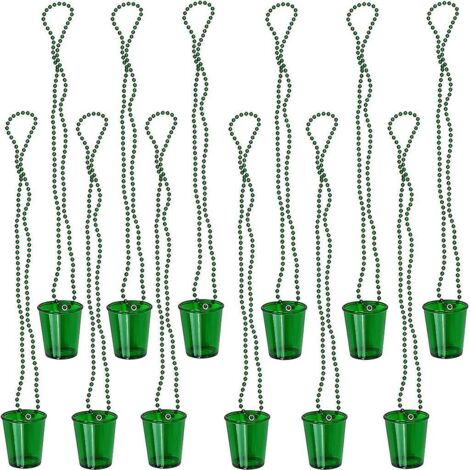 Verres à shot en plastique à perles « Mariée et Tribu de la Mariée » - Lot de 2