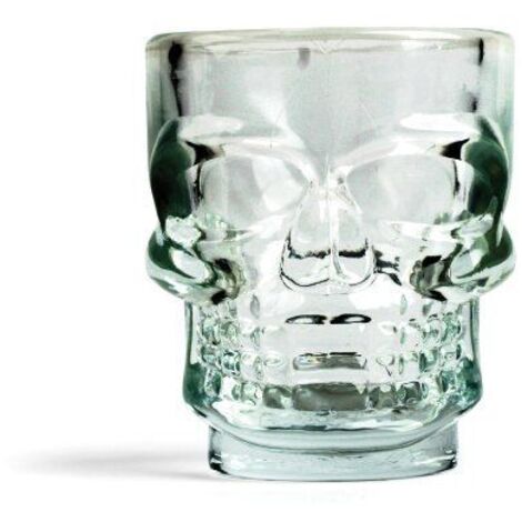 Verres à shot - KIKKERLAND - Tête de mort - Lot de 4 - Verre - Compatible lave-vaisselle