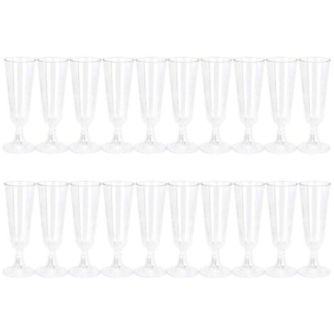 Verres à toast en plastique transparent jetables pour mariage et cocktail