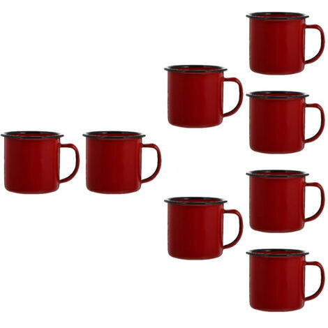 Verres à vin vintage en fer, ensemble de 8 pièces, adaptés à la maison, à la salle à manger et aux cadeaux familiaux, dans des tailles de 2,6 pouces, 2,6 pouces et 18,9 pouces.