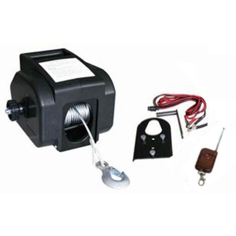 Verricello/Argano/Paranco elettrico 12V 2000 lbs con telecomando wireless