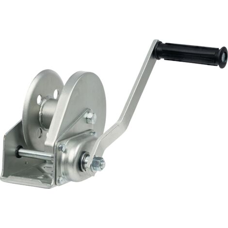verricello BHW-1200 con fune da 5 mm, supporto per fune, lunghezza 20 m, fune rivestita