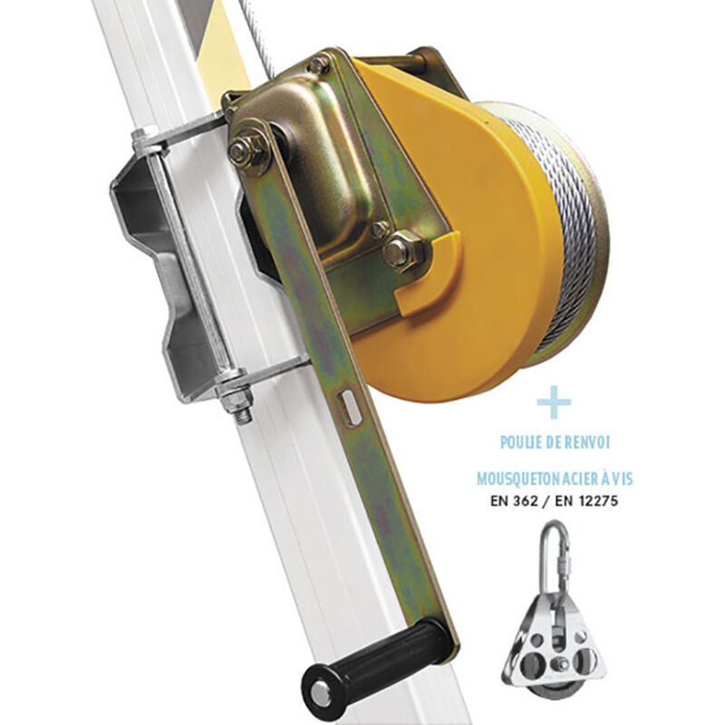 Argano recuperatore - 20 m di cavo - 4-5 punti di ancoraggio - B0023017