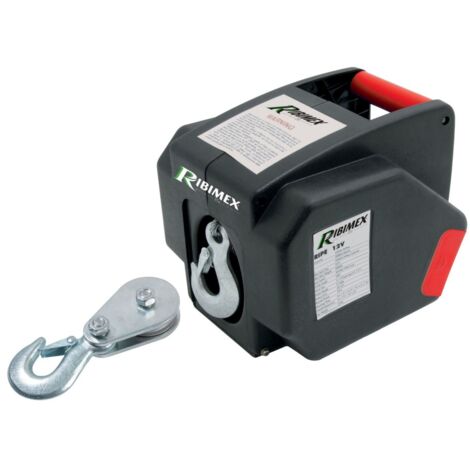 VERRICELLO ELETTRICO RIBITECH 12 V FUNE 9 METRI 900 Kg COMANDO A DISTANZA + KIT