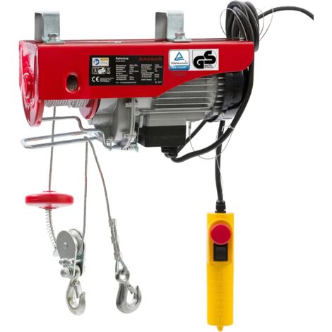 Verricello Paranco elettrico  100/200KG  500 W  Verricello con paranco a catena a leva  Sollevamento con argano per ascensore con telecomando, per carrelli elevatori, magazzini, cantieri