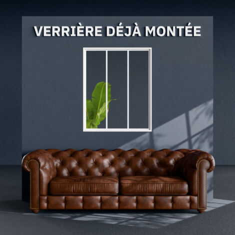Verrière 3 Carreaux - Déjà Montée - Blanc