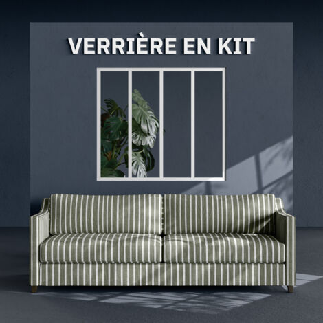 Verrière Atelier 4 Vitrages - Blanc - À Monter - Blanc