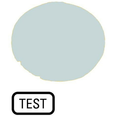 Verrine pour boutons-poussoirs plate blanche TEST EATON M22-XDL-W-GB9