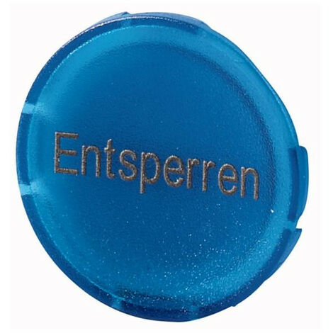 Verrine pour boutons-poussoirs plate bleue DEVERROULLAGE EATON M22-XDL-B-D14