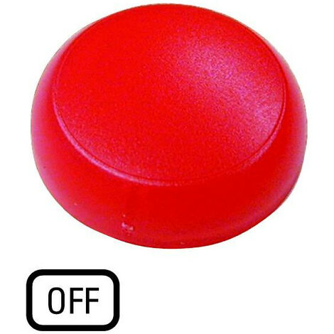 Verrine voyant lumineux rouge plate OFF EATON M22-XL-R-GB5