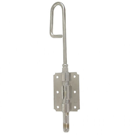 Afbat – Verrou à baïonnette 300mm – Acier inoxydable 316L brossé – Résistance corrosion marine – Pour portails et volets battants