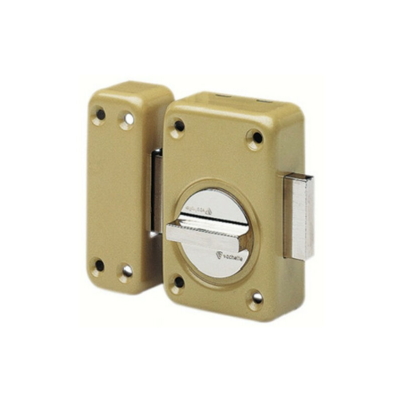 Vachette - Verrou V136 bouton pêne 110 bronze cylindre 45mm 16104000