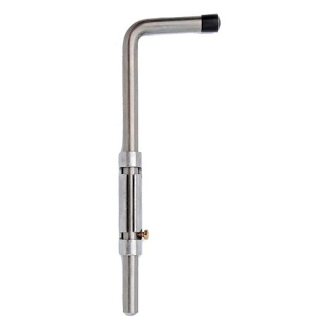 Verrou à douille renforcé réglable à souder - D : 16 mm - L : 500 mm - Zingué blanc - BOURG INDUSTRIES