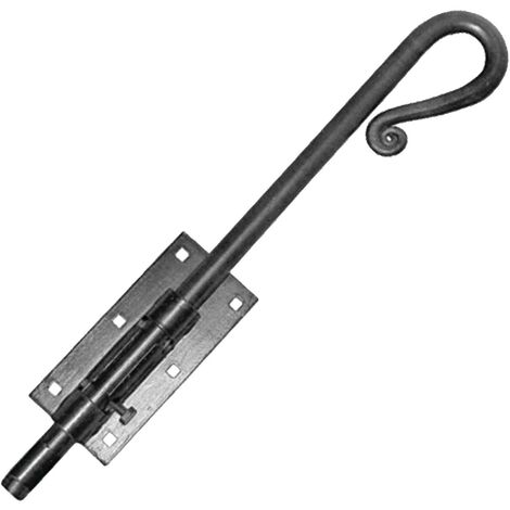 Verrou à douille rustique à visser large noir 16X400mm - MERMIER - M-464452