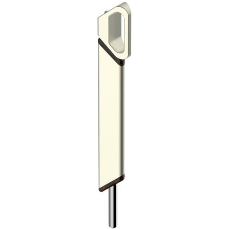 Verrou à levier 300 mm pour portes en aluminium, bois et PVC – Gâche haute en aluminium – Axe en acier inox 316L – 2403009010