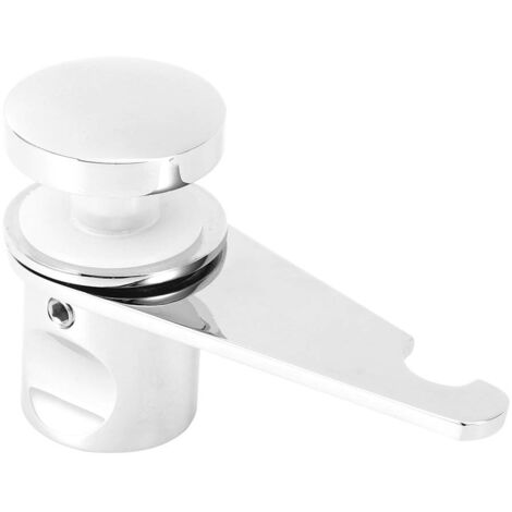 Verrou à pêne dormant pour porte de salle de bain en verre - Latch en cuivre et stainless steel 304, 8.5cm, 275g, 2 pièces