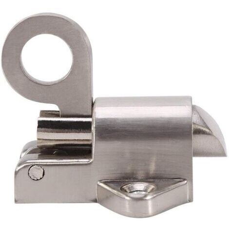 Verrou à Ressort de Sécurité en Alliage de Zinc Pull Bague Bounce Boulon de Porte pour Abri de Jardin de Fenêtre Portail Toilettes Chambre à Coucher