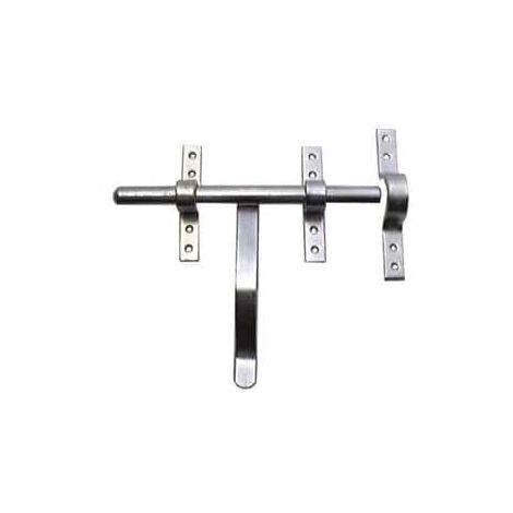 Verrou à vervelles 16 mm – Acier zingué blanc – Inclus 2 vervelles et 1 gâche à patte – Sécurise portes et espaces sensibles – Vp Mermier