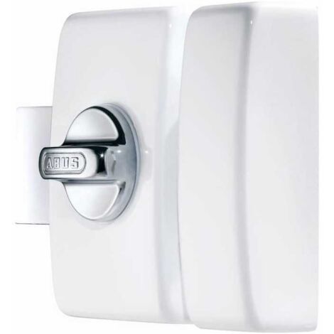 Verrou - ABUS - V83 CB 45 W EK - Coffre blanc, gâche en acier, pene en acier chromé - Double cylindre