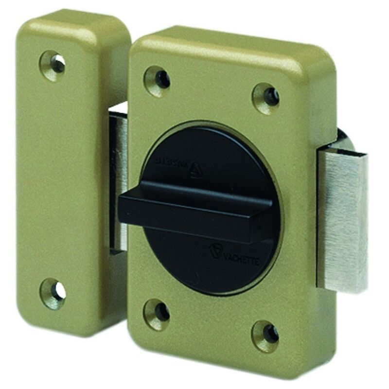 Verrou de sûreté rxp 2104 cylindre rond - 40 mm - verni Vachette