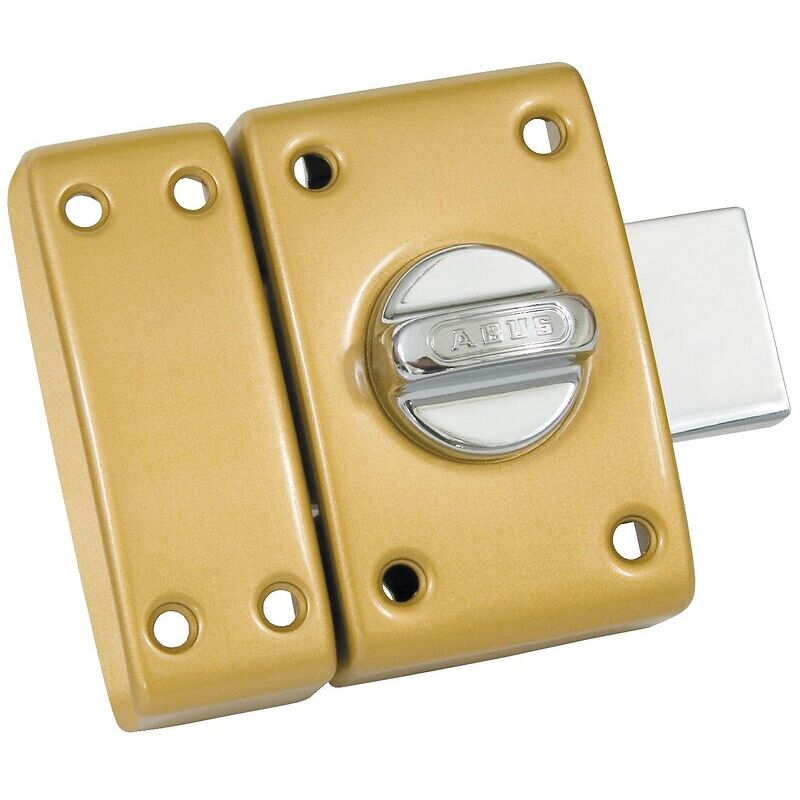 Finish - Verrou bronze à bouton avec un cylindre de 50 mm - abus