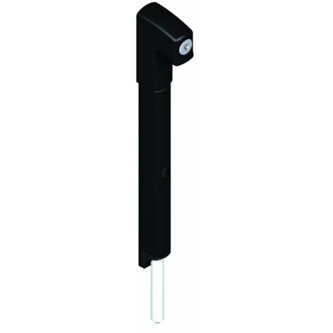 VERROU COND.APPLIQUE 250MM NOIR AVEC 2 CLES