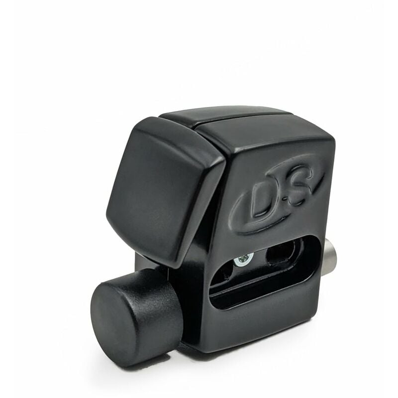 Verrou de baie coulissante à bouton poussoir Noir - Noir