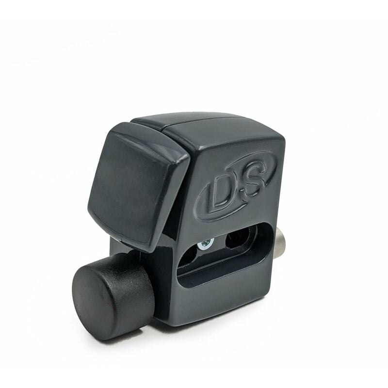 Verrou de baie coulissante à bouton poussoir Gris anthracite - Gris anthracite