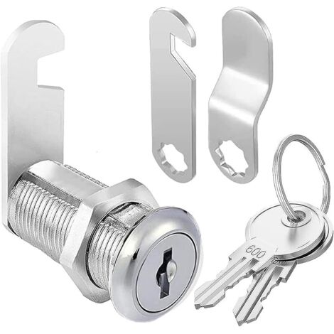 Verrou de boîte aux lettres de 40 mm pour armoire avec serrure à came et clé identique, serrures de boîte aux lettres pour tiroirs, commode, placard, porte de meuble, serrure de casier