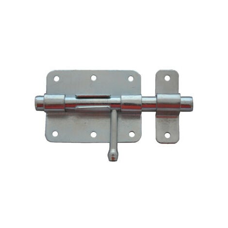 NONE Verrou de box acier zingué - BOURG INDUSTRIE Argent 8 8 Zingué