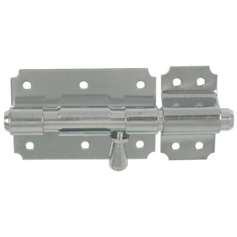 Verrou de box bouton poire inox 316 brossé platine de 49 x 80 avec gâche Ø 12 - TORBEL INDUSTRIE