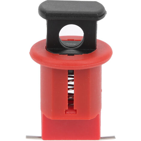 Verrou de Disjoncteur Électrique en Nylon et Acier Inox Mini Interrupteur à Bouton-Poussoir