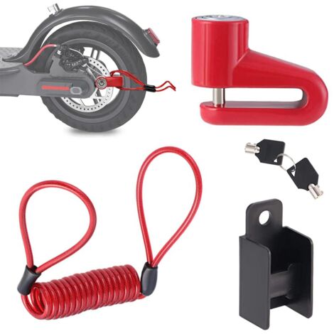 Verrou de Frein à Disque, Verrou de Frein à Disque Scooter, Antivol Trottinette Electrique, Freins Acier Antivol Disque, Cadenas Trotinette Electrique, pour Motos, Véhicules Électriques, Vélos