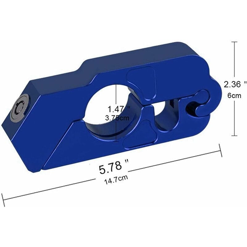 Verrou de Frein pour Moto, Alliage daluminium Verrouillage de Guidon pour Moto Serrure Antivol Verrouillage de Sécurité(bleu) Fei Yu