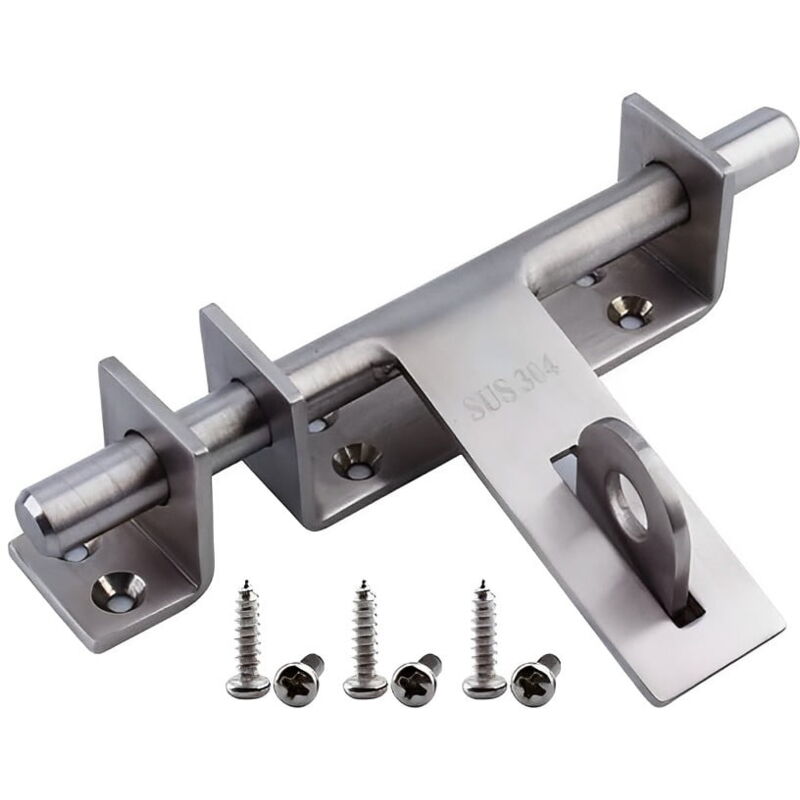 Verrou de portail coulissant en acier inoxydable robuste et durable pour portes de jardin