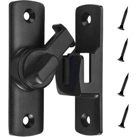 Verrou de porte à 90/180 degrés, verrou de porte à vis,blocage de porte coulissante pour grange,cuisine,fenêtres,portes de jardin
