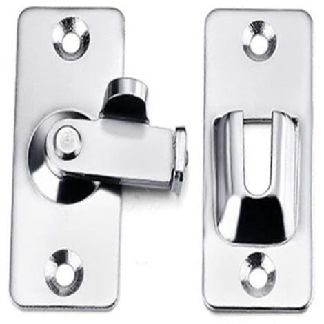 Verrou de porte à angle droit en acier inoxydable 304 à 90 degrés, verrou à came, adapté aux portes et fenêtres résidentielles.