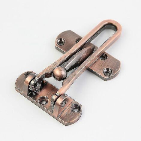 Verrou de porte à chaîne compatible avec porte d'entrée, verrou de porte avec chaîne pivotante de sécurité, nickel brossé-AquaForge