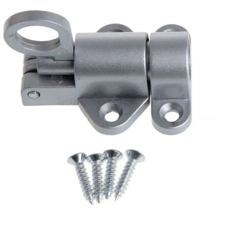 Verrou de porte automatique en alliage d'aluminium (argent)